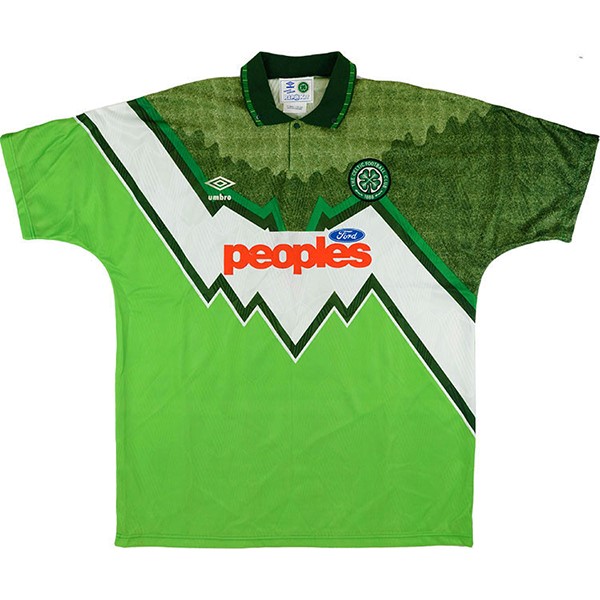 Heimtrikot Thailand Celtic Retro 1991 1992 Grün Günstige Fußballtrikots